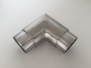 High Durability Stainless Steel Railing Components / Straight Pipe Corner Connector