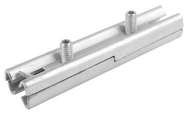 Double Screw Splice Locks , Galvanized Carbon Steel Tubular Handrail Connector