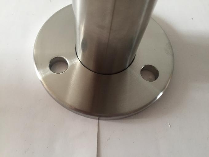 AISI Stainless Steel Railing Components / Post Base Plate With 3 Fixing