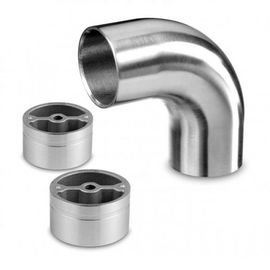 Stainless Steel Wood Handrail Connectors Brushed / Polished Type Available