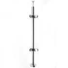 Anti Corrosion Stainless Steel Balustrade Posts For Outdoor / Indoor Glass Railing