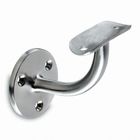 Satin / Mirror Wood Handrail Connectors , Stainless Steel Wall Brackets
