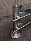 Brushed / Polished Stainless Steel Balustrade Posts 316 Marine Grade