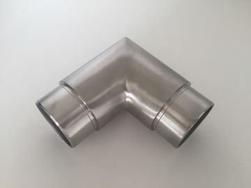 High Durability Stainless Steel Railing Components / Straight Pipe Corner Connector