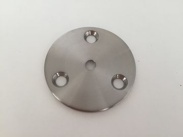 Stainless Steel Round Base with 3 Holes for Pipe Support / Bracket