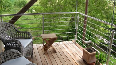 Outdoor Deck Balustrade Stainless Steel Cable Railing Systems