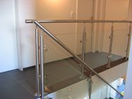 Balcony Stainless Steel Railing Balusters 900mm - 1200mm Height Mirror / Satin Surface