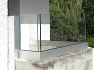 Aluminum 6063 T5 Frameless Balcony Glass Railing Brushed And Mirror Finish