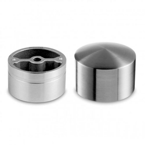 Round 304 316 316L Stainless Steel End Caps 42.4mm For Wooden Handrail