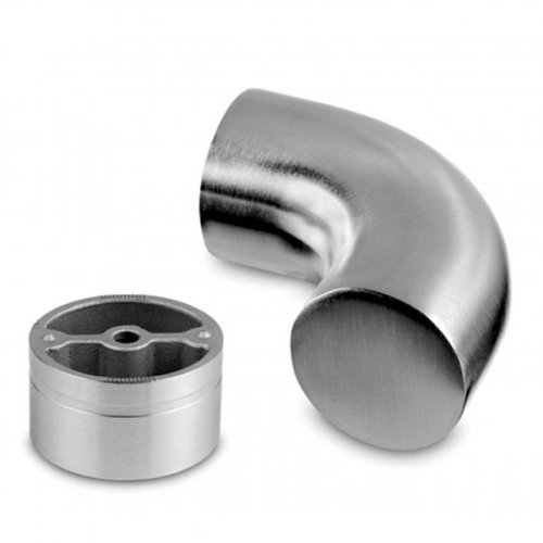 Corrosion Resistant 42.4mm Wood Handrail Connectors Stainless Steel Made