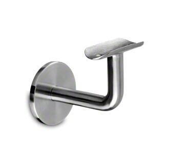 Inox Rail Support Bracket Wall Mounted With Brushed / Polished Finish