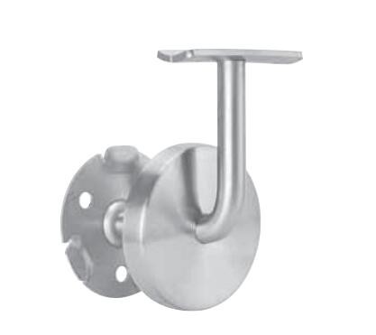 Stainless Steel Tubular Handrail Systems Fittings, Side Mount Support with Cover